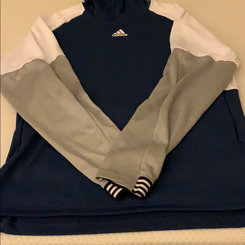 Adidas navy blue hoodie